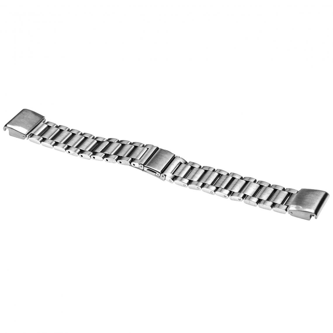 Vhbw - vhbw bracelet compatible avec Garmin Fenix 5s, 5S Plus, 6S montre connectée - 19 cm acier inoxydable argent - Accessoires montres connectées