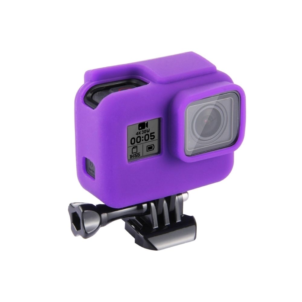 Wewoo - Coque Violet pour GoPro HERO6 / 5 Housse de protection en silicone avec de - Caméras Sportives