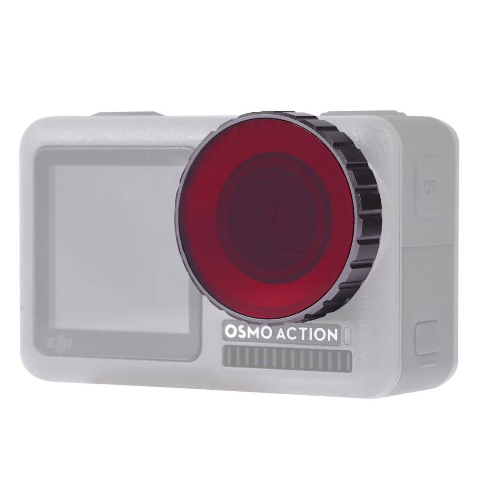 Wewoo - Filtre lentille de couleur Diving pour Osmo Action Rouge - Caméras Sportives