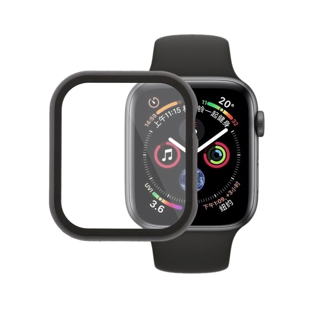 Wewoo - Boitier Étui de protection en métal pour cadre avant pour Apple Watch série 4 44 mm (noir) - Accessoires Apple Watch