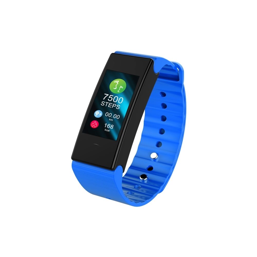 Wewoo - Bracelet connecté TLW T2 Plus Tracker de remise en forme Écran couleur TFT de 0,96 pouce avec Bluetooth 4.0 à intelligentIP67 étanchemode support sportif / moniteur de fréquence cardiaque / de veille / tension artérielle bleu - Bracelet connecté