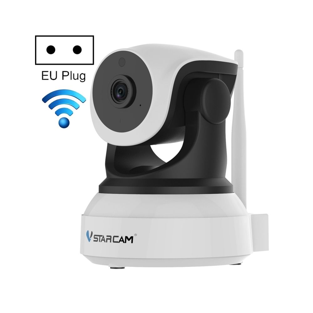 Wewoo - Caméra IP WiFi IP sans fil C24 720P HD 1,0 mégapixelCarte de support TF 128 Go max / Vision nocturne / Détection de mouvementPrise EU - Caméra de surveillance connectée