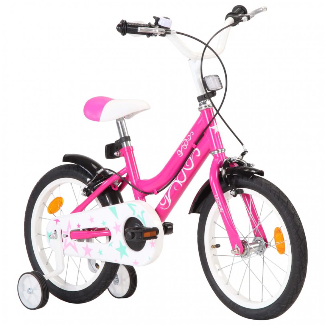 Icaverne - Icaverne - Vélos collection Vélo pour enfants 16 pouces Noir et rose - Vélo électrique