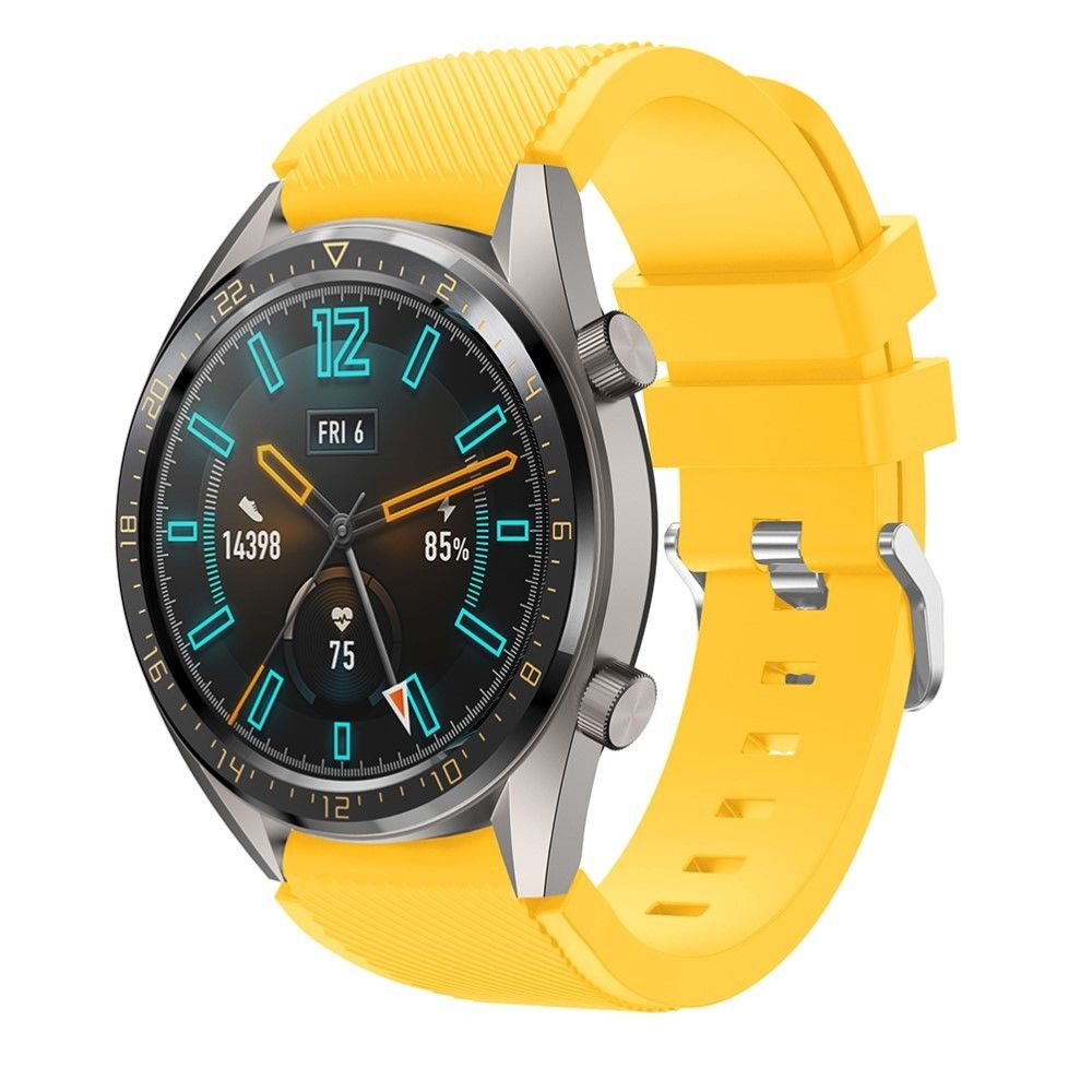 marque generique - Bracelet en silicone jaune pour votre Huawei Watch GT - Accessoires bracelet connecté