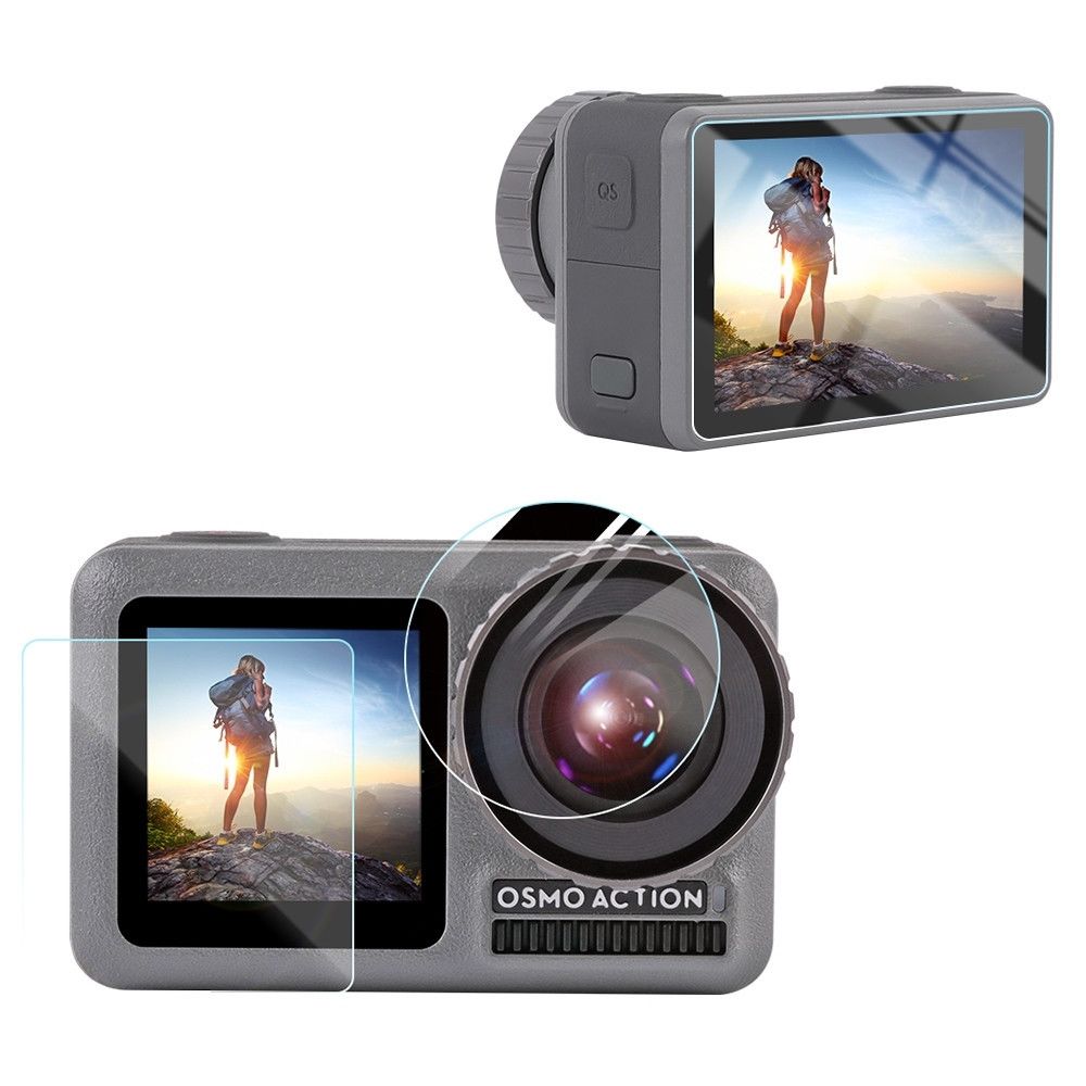 Wewoo - Film de protection HD pour écran DJ + Os + Objectif + écrans LCD avant et arrière - Caméras Sportives
