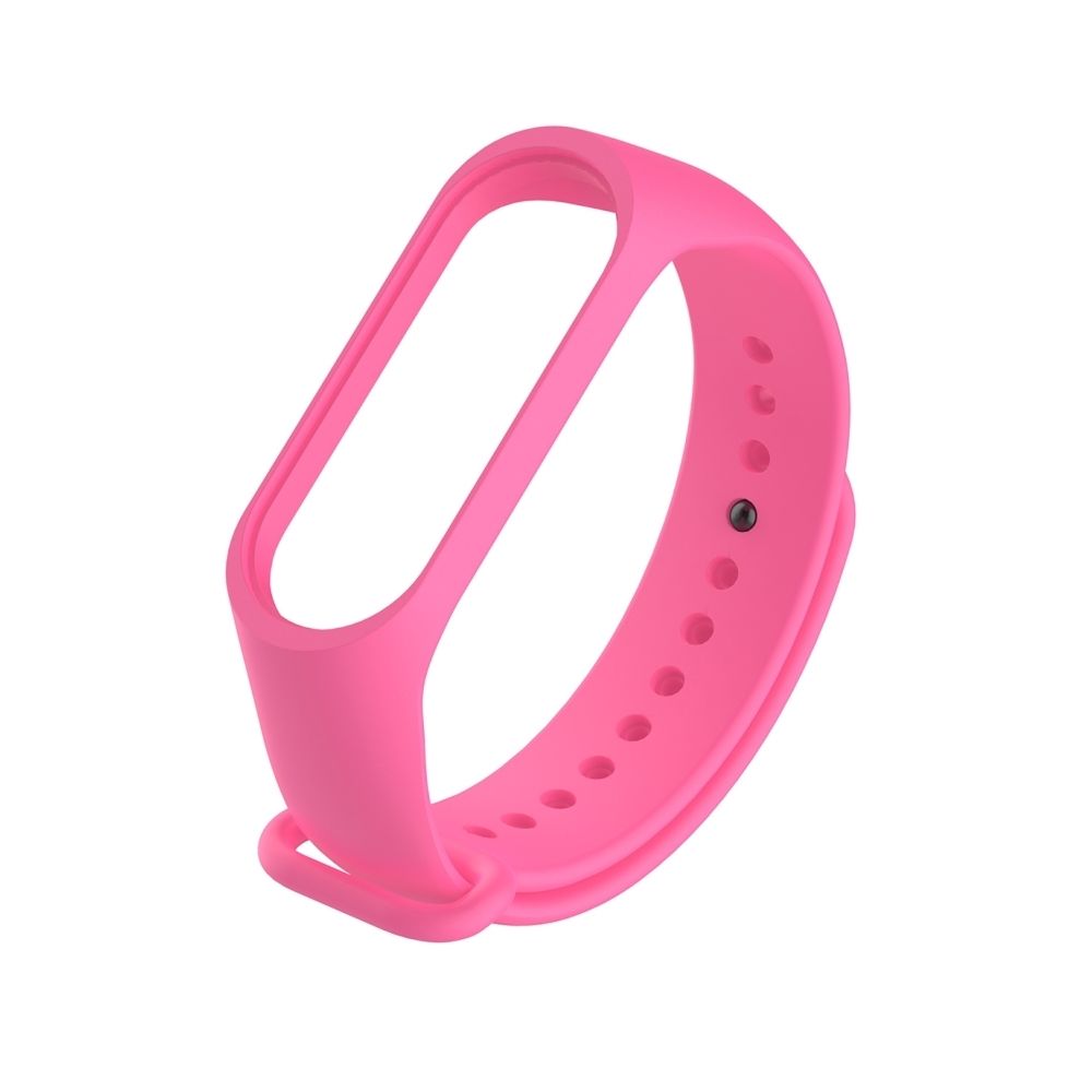 Wewoo - Bracelet montre bracelet en caoutchouc silicone bracelet poignet remplacement de bande pour Xiaomi Mi bande 3 (rose) - Bracelet connecté