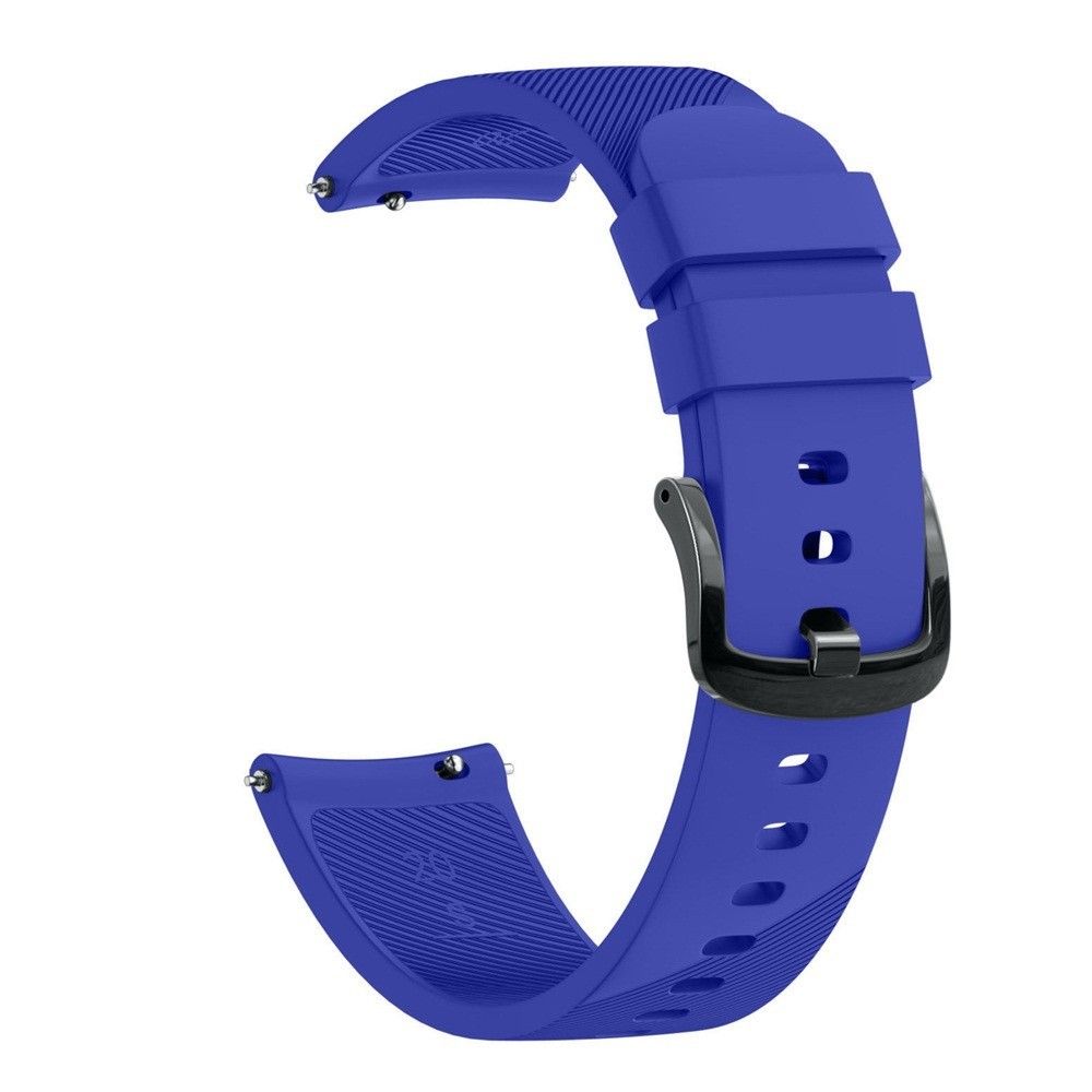 marque generique - Bracelet en silicone sergé 22mm bleu pour votre Garmin Forerunner 645 - Accessoires bracelet connecté