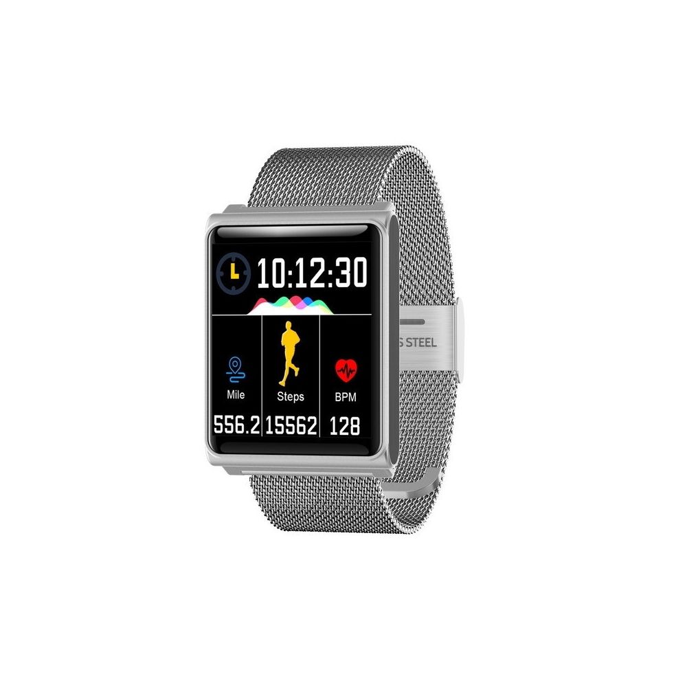 Wewoo - Montre connectée N98 Smartwatch IP67 Support étanche Cardio pour Fitness Tracker Clock Android Android métal argenté - Montre connectée