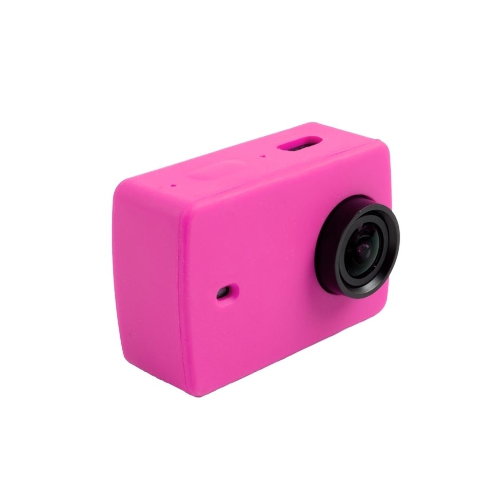 Wewoo - Coque Magenta pour Xiaomi Yi II Action Sport Caméra Silicone Boîtier de protection Housse de Shell - Caméras Sportives