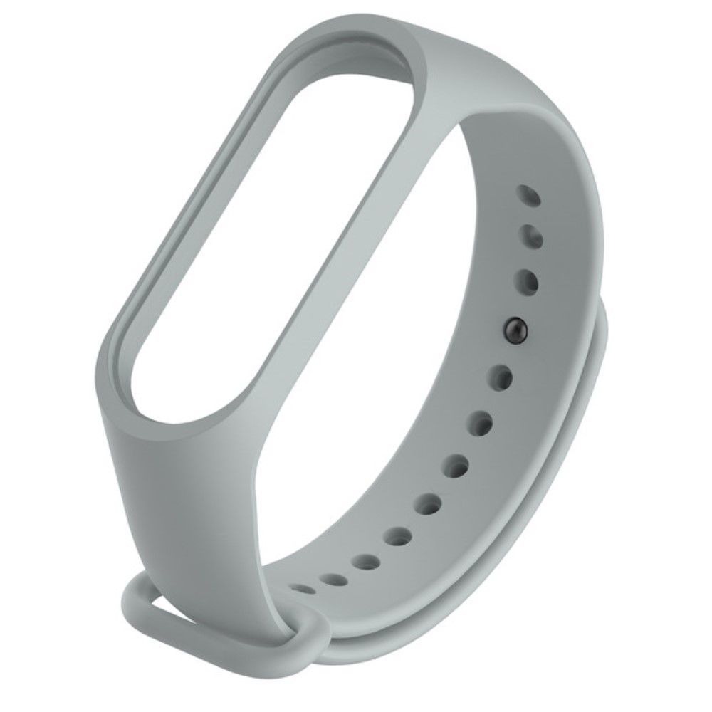 marque generique - Bracelet en silicone unicolore gris pour votre Xiaomi Mi Band 4 - Accessoires bracelet connecté