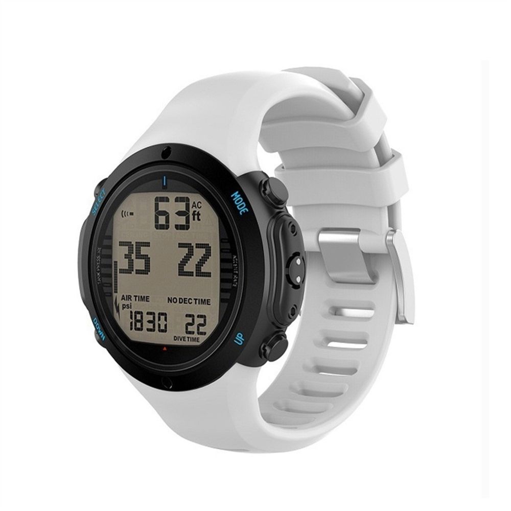 Wewoo - Bracelet pour montre connectée en silicone Smart Watch Suunto D6i Blanc - Bracelet connecté