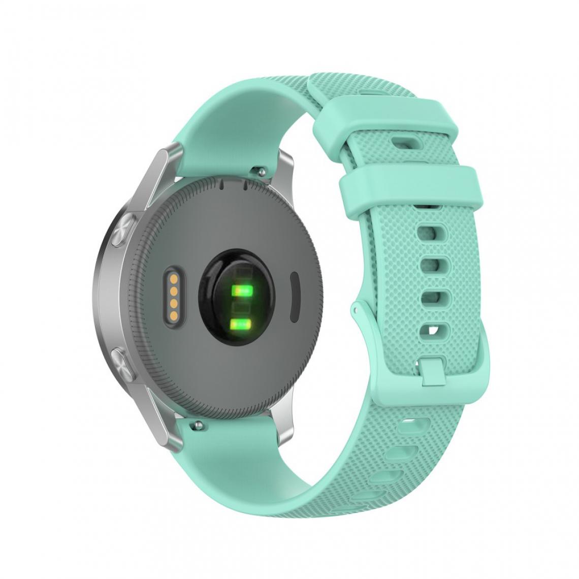 Other - Bracelet en silicone Réglable 20mm vert clair pour votre Samsung Galaxy Watch 42mm/Garmin Vivoactive 3 - Accessoires bracelet connecté