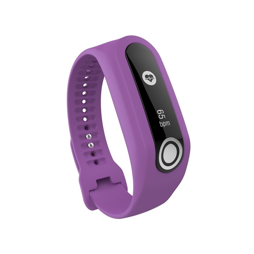 Wewoo - Bracelet pour montre connectée Dragonne Sport en silicone TomTom Touch Violet - Bracelet connecté