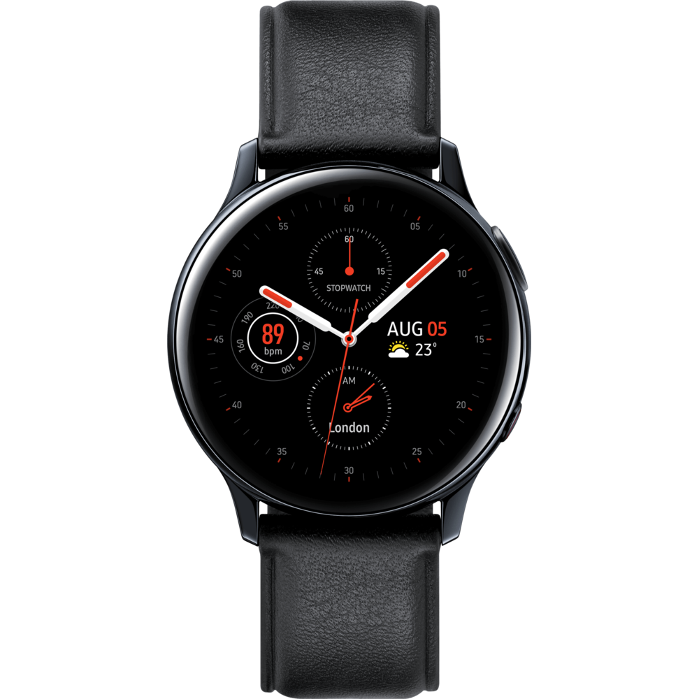 Samsung - Galaxy Watch Active 2 - 4G - 40mm - Acier Noir - Montre connectée