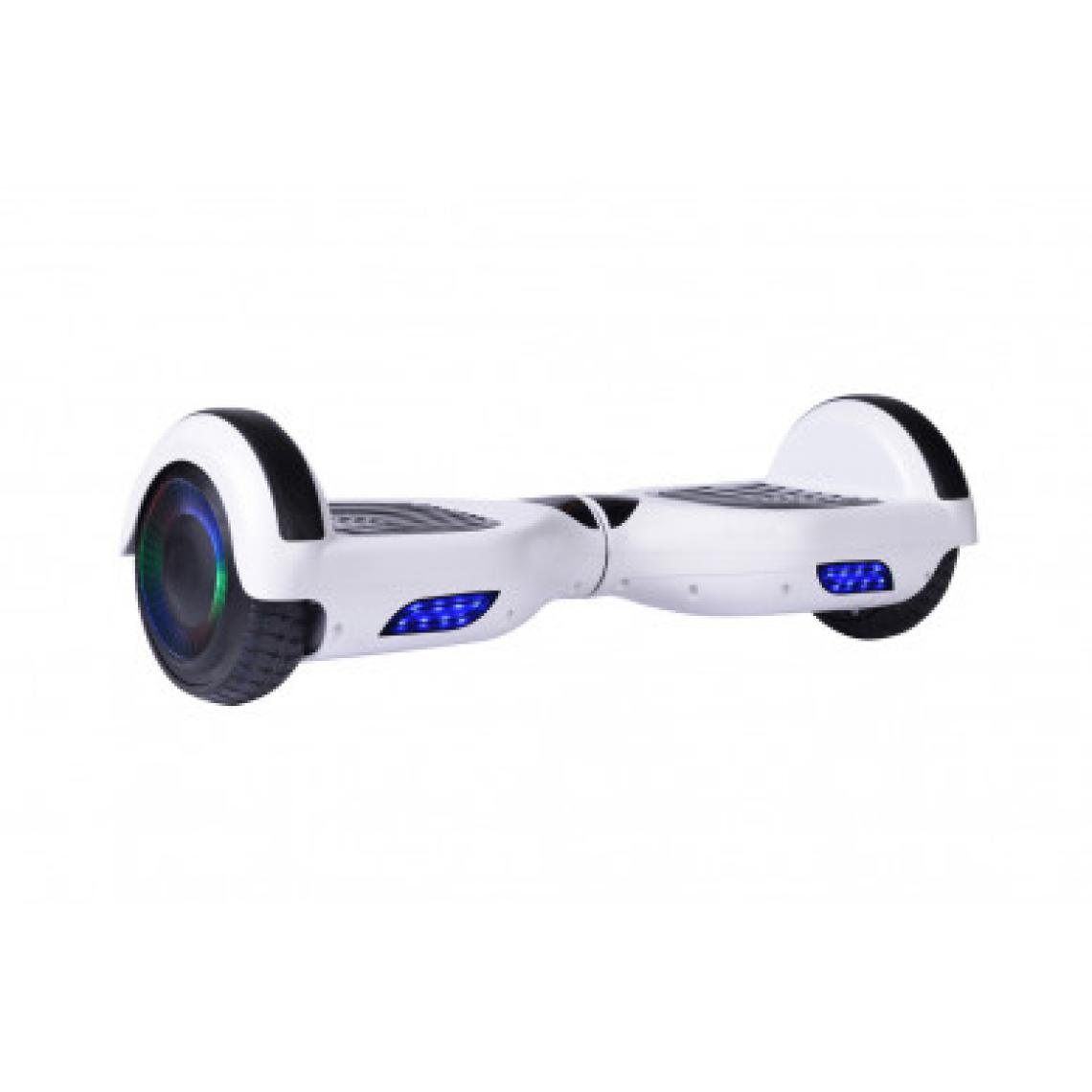 Prime - Hoverboard Prime 6.5'' V2 500W Roues Lumineuses Led Edition - Blanc - Gyropode