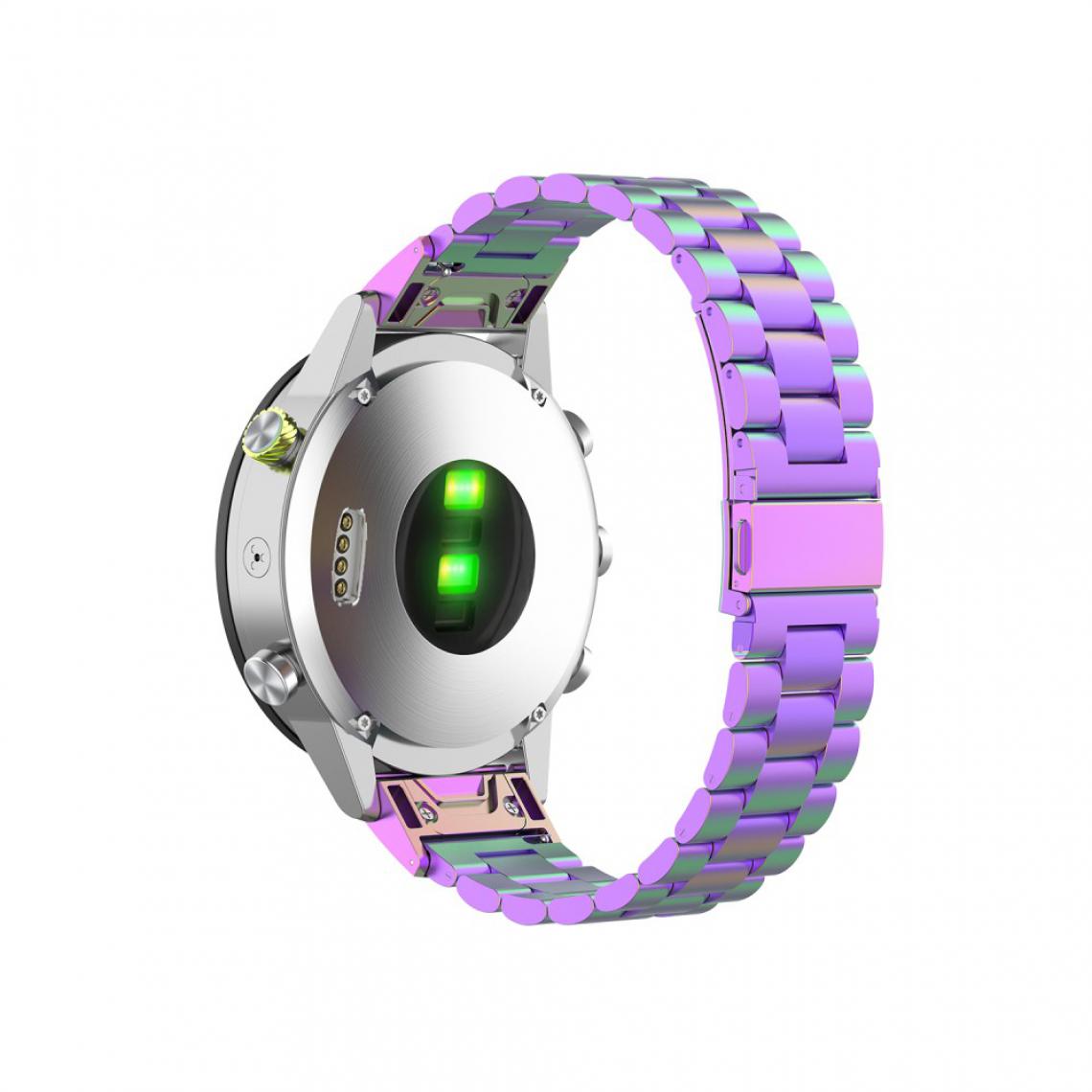 Other - Bracelet en métal Libération rapide trois perles multicolore pour votre Garmin Fenix 6 - Accessoires bracelet connecté