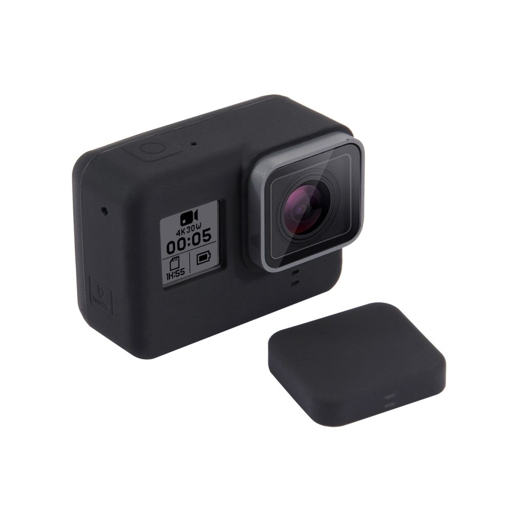 Wewoo - Coque pour étui de protection en silicone GoPro HERO6 / 5 avec cache-objectif - Caméras Sportives