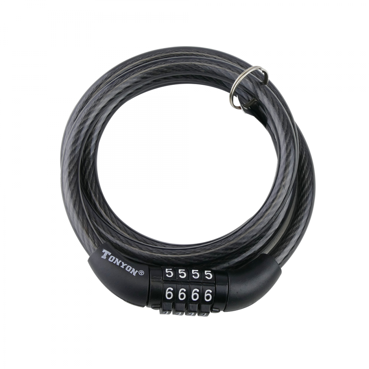 Primematik - Câble en acier avec cadenas pour vélo 8x1200 mm avec combinaison - Vélo électrique