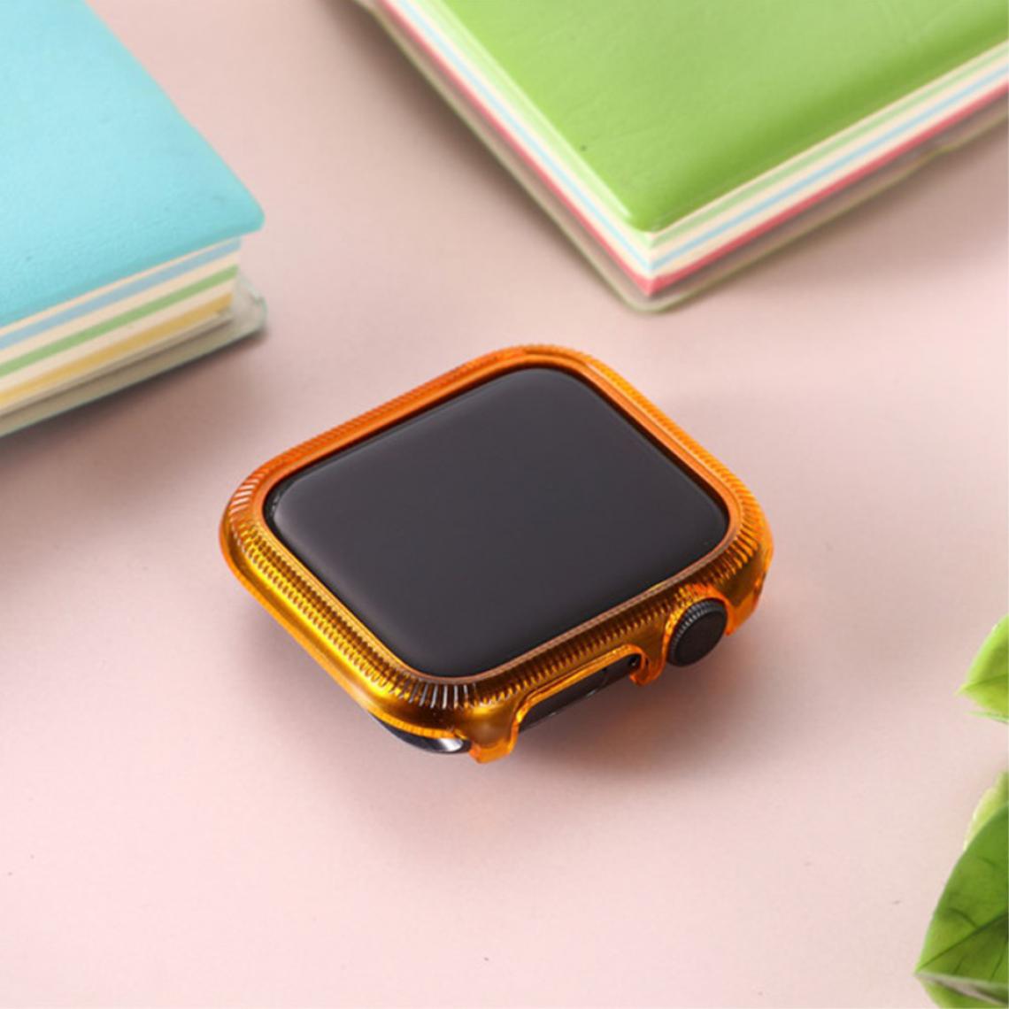 Other - Coque en TPU cadre coloré orange pour votre Apple Watch Series 6/SE/5/4 40mm - Accessoires bracelet connecté