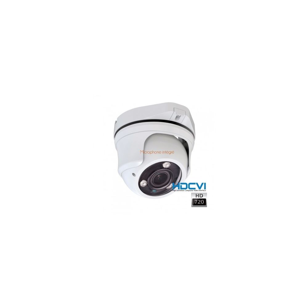 Dahua - Dôme HDCVi 1080P avec micro intégré, objectif 2.8-12mm, IR 40m - Caméra de surveillance connectée