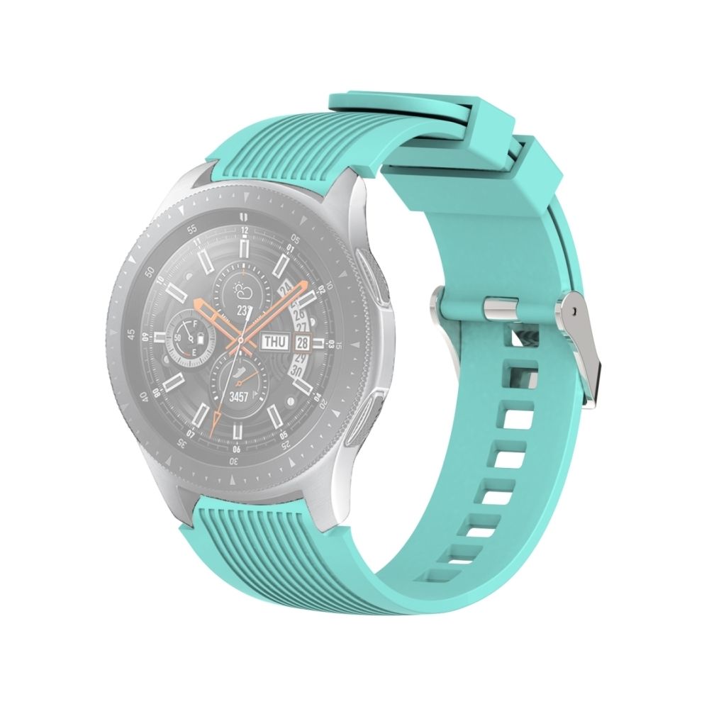 Wewoo - Bracelet de montre à poignet à grain vertical pour Galaxy 46 mm (vert menthe) - Bracelet connecté
