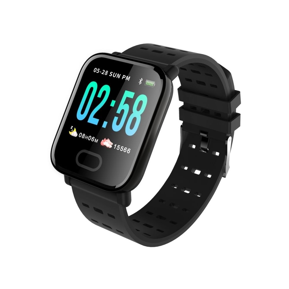 Wewoo - Montre connectée Smartwatch 1,3 pouces IPS couleur écran Smart Watch IP67 étanche, rappel de message soutien / moniteur fréquence cardiaque / surveillance l'oxygène dans le sang / la pression artérielle / du sommeil (Noir) - Montre connectée
