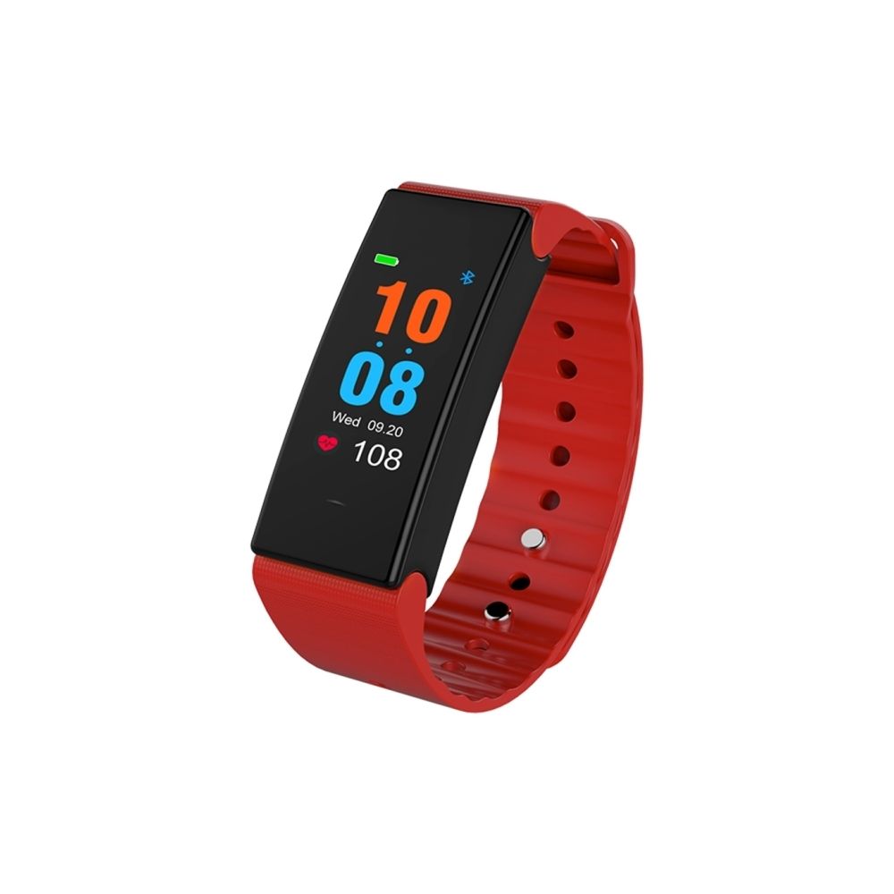 Wewoo - Bracelet connecté Smartwatch Fitness Tracker 0.96 pouces écran couleur TFT Bluetooth 4.0 intelligent, IP67 étanche, soutien de mode sportif / moniteur de fréquence cardiaque / de sommeil / pression artérielle rouge - Bracelet connecté