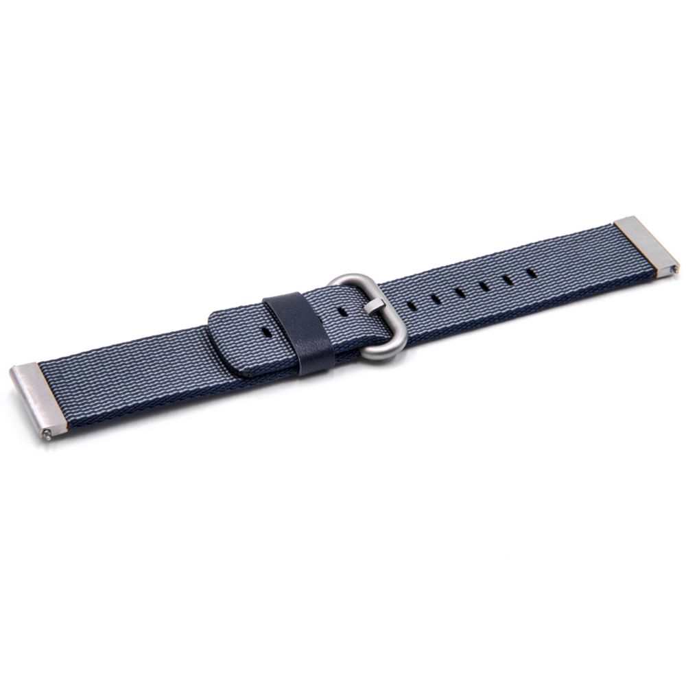 Vhbw - vhbw bracelet compatible avec Samsung Gear S2 Classic, SM-R720, SM-R730 montre connectée - 10.7cm + 8.3cm nylon bleu - Accessoires montres connectées