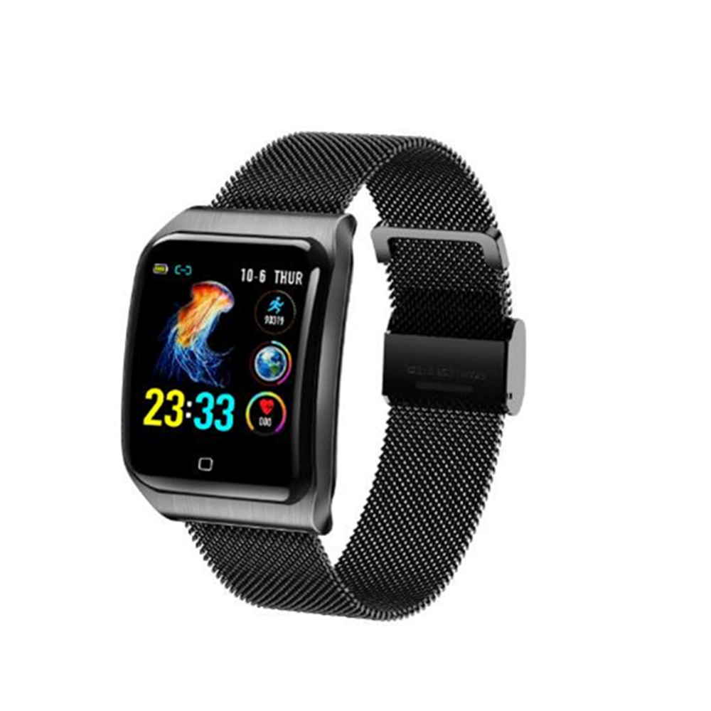 marque generique - YP Select 1,3 pouces Écran couleur Pression artérielle Moniteur de fréquence cardiaque Sport Bluetooth Smart Wristband Watch-Noir - Montre connectée