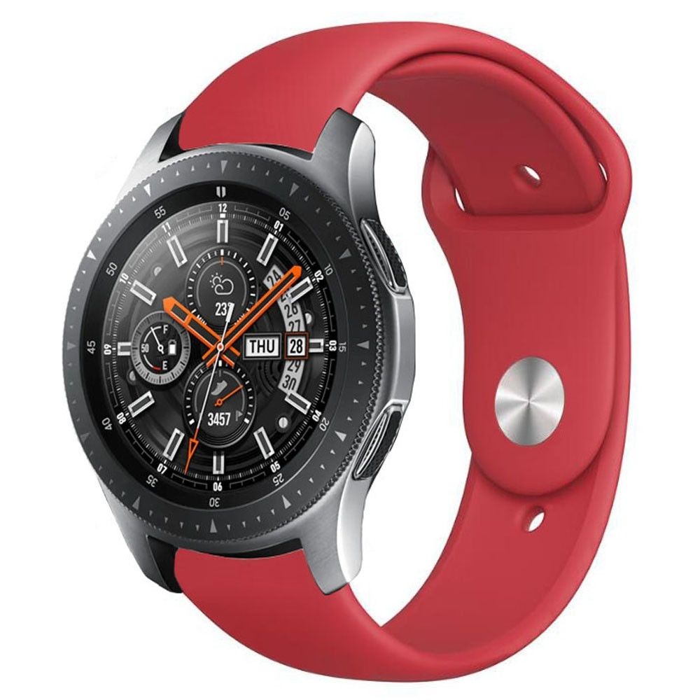 Wewoo - Montre connectée Bracelet en silicone monochrome pour appliquer Samsung Galaxy Watch Active 20 mm rouge - Montre connectée