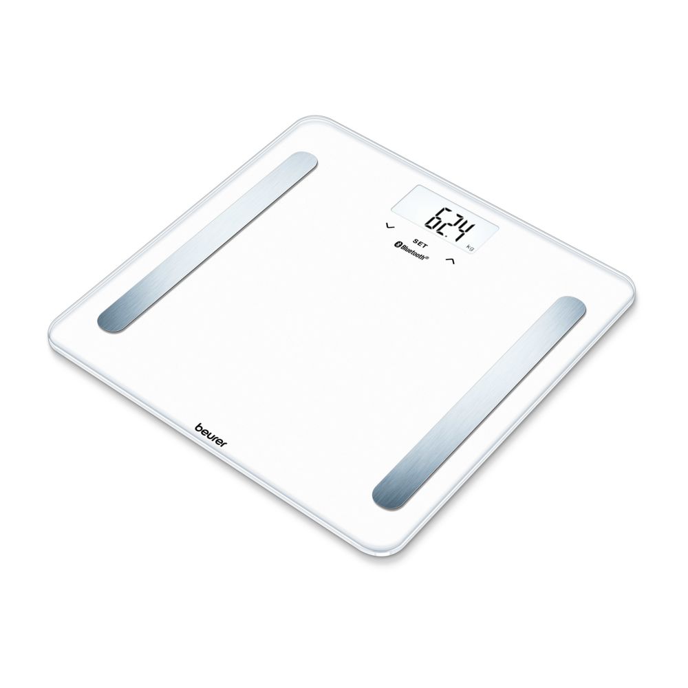 Beurer - Pèse-personne impédancemètre connecté Bluetooth BF 600 Pure blanc - Pèse-personne