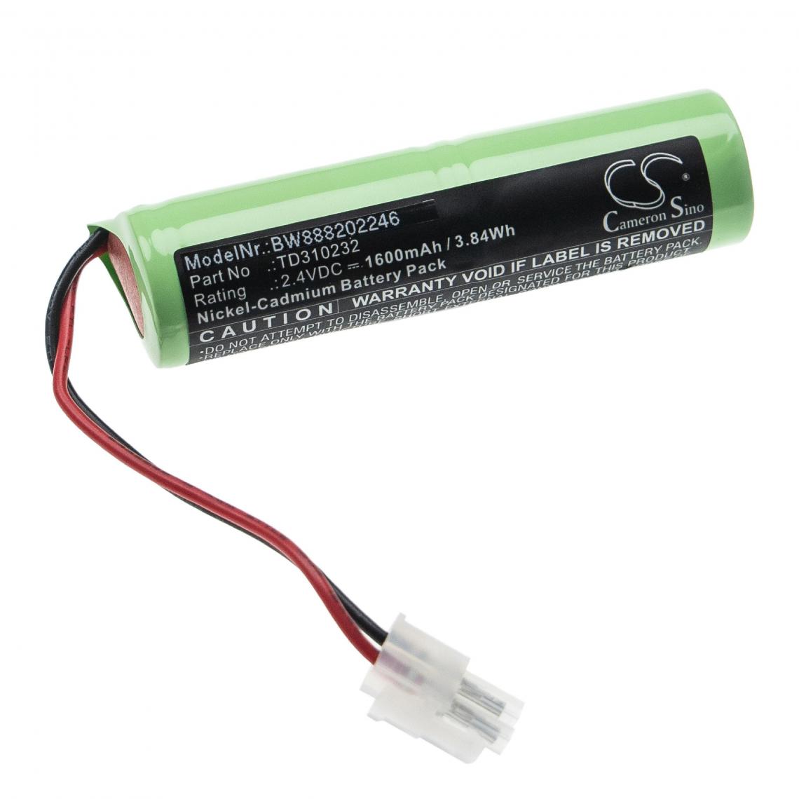 Vhbw - vhbw Batterie remplacement pour Schneider TD310232 pour éclairage d'issue de secours (1600mAh, 2,4V, NiCd) - Autre appareil de mesure