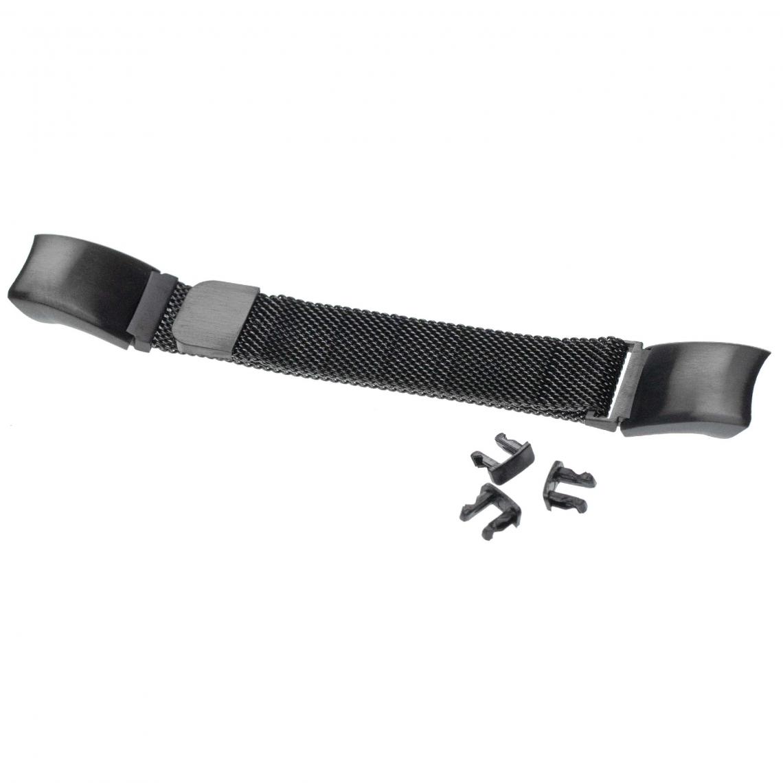 Vhbw - vhbw bracelet compatible avec Huawei Honor Band 4 CRS-B19 montre connectée - 23 cm acier inoxydable, noir - Accessoires montres connectées