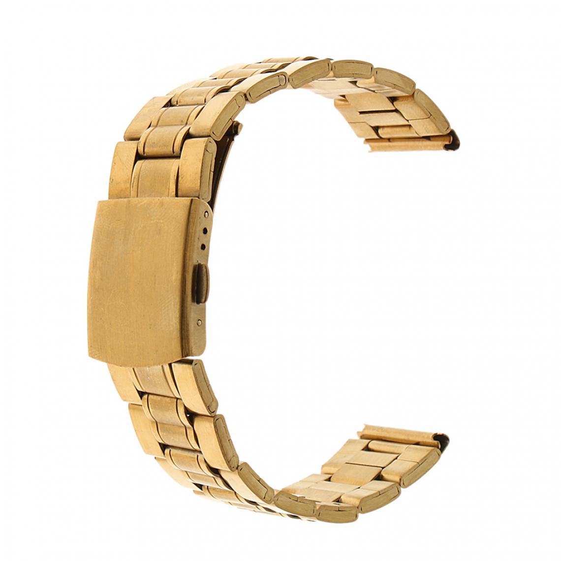 marque generique - Bracelet en métal 14mm de remplacement de bracelet en acier inoxydable pour hommes - Accessoires montres connectées