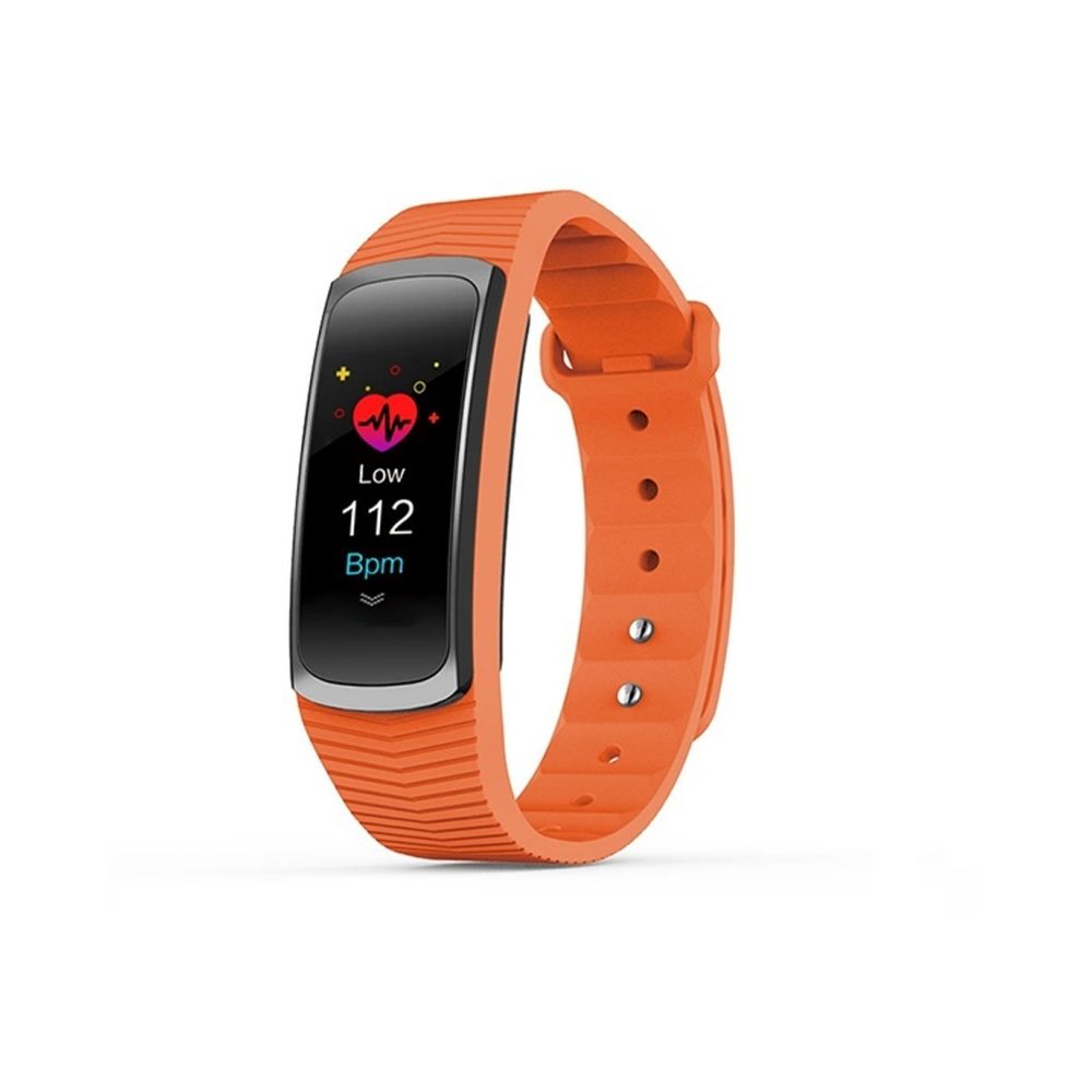 Wewoo - Bracelet connecté Orange Fitness Tracker 0,96 pouces Bluetooth Smart Bracelet, IP67 imperméable, Traker d'activité de soutien / Moniteur de fréquence cardiaque / de pression artérielle / Capture à distance - Bracelet connecté