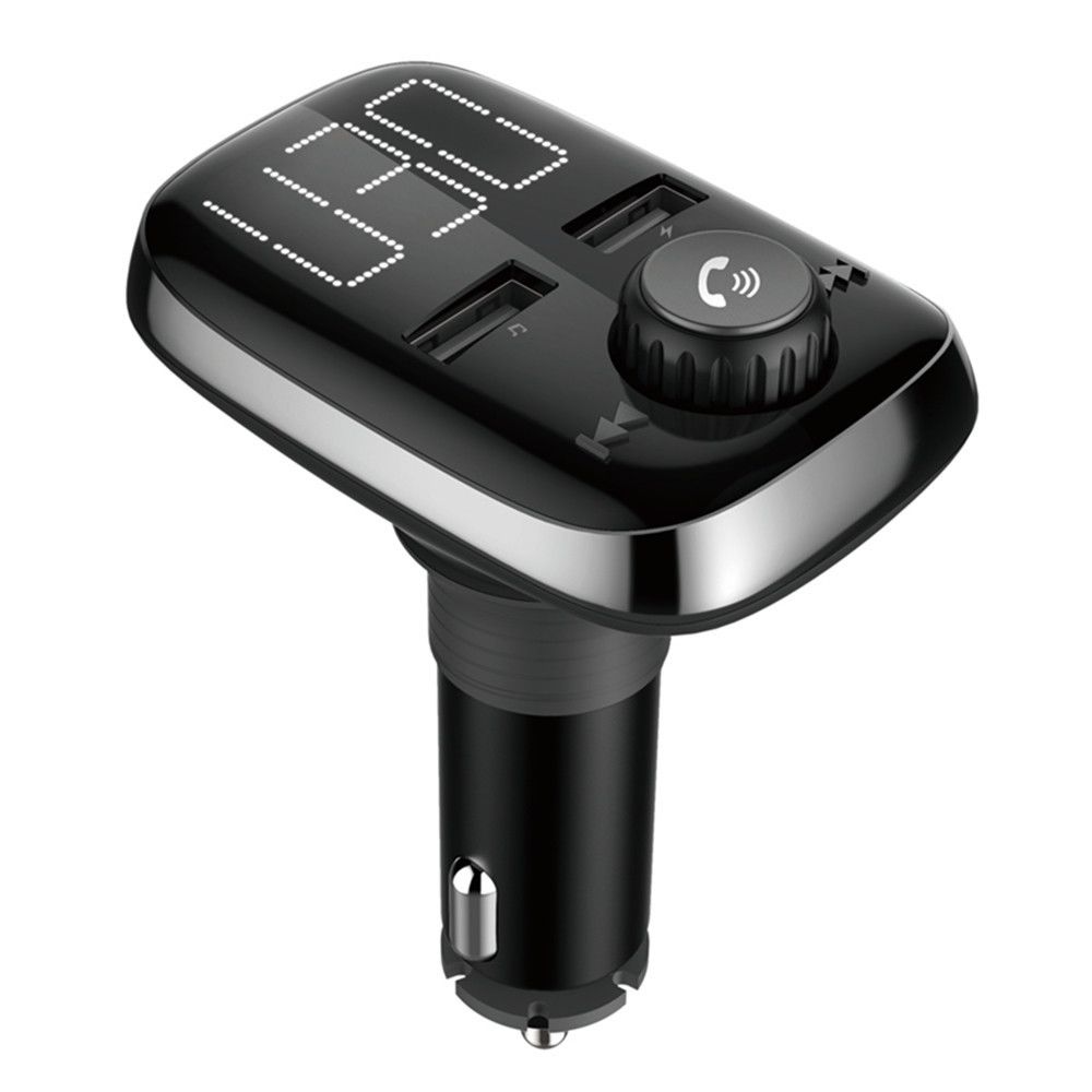 Wewoo - Transmetteur FM Auto BT74 voiture bluetooth lecteur de musique mp3 numérique grand écran fm appel mains libres double - Passerelle Multimédia