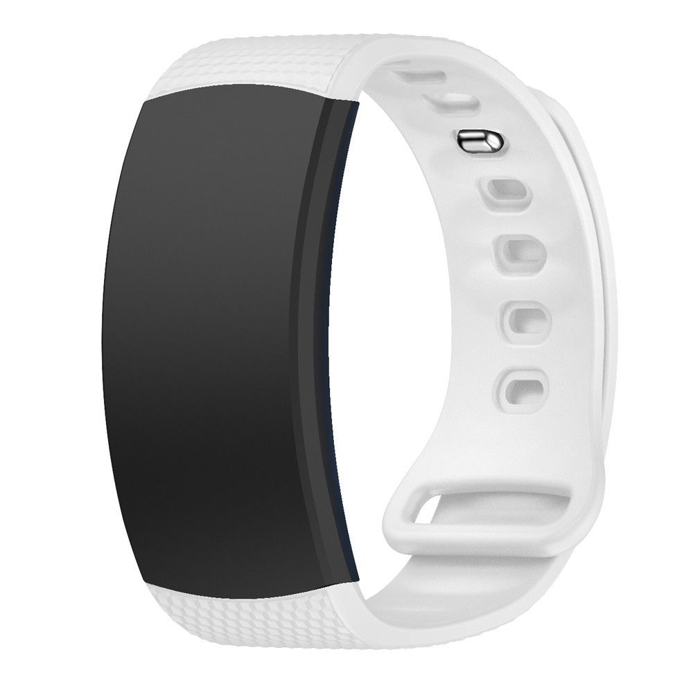 Wewoo - Bracelet pour montre connectée en silicone Samsung Gear Fit2 SM-R360taille de la dragonne 126-175mm blanc - Bracelet connecté