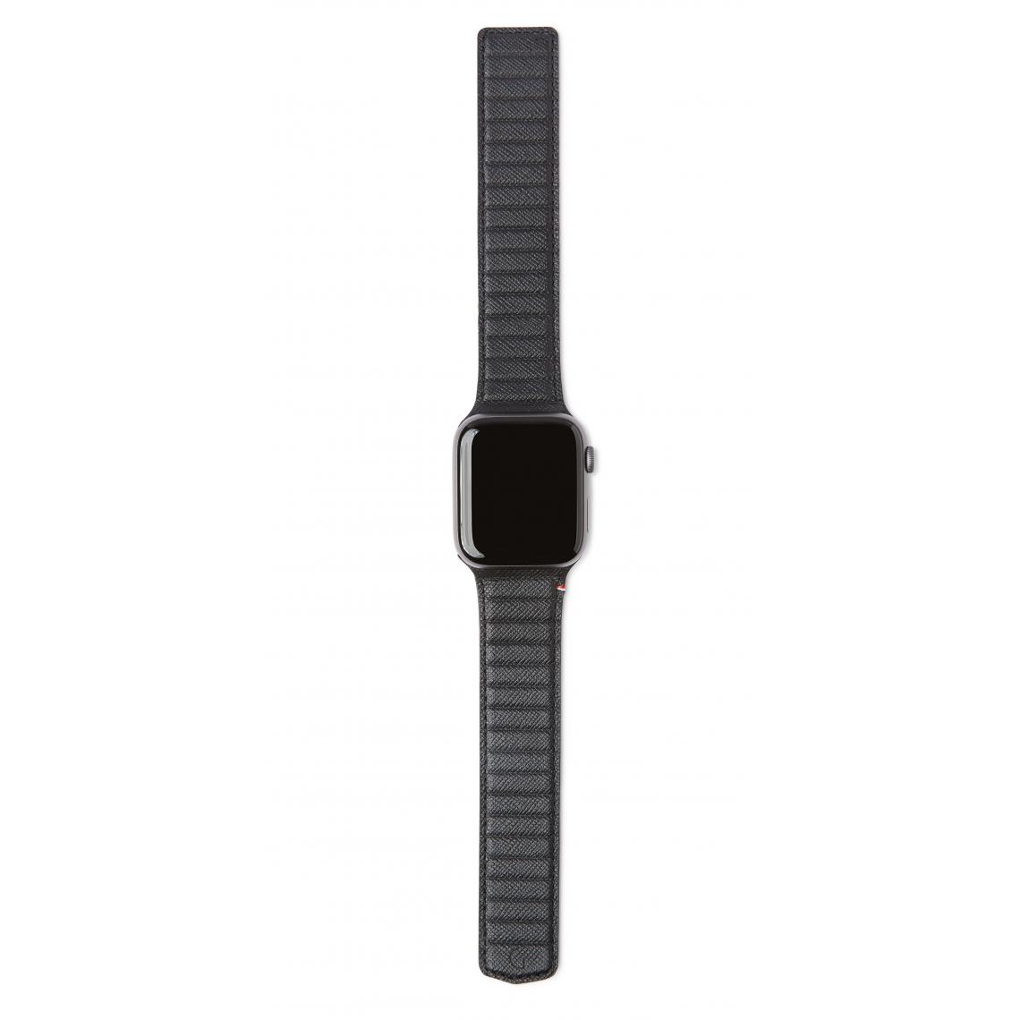 Decoded - DECODED Traction Strap Lite | Magnetic Watch Strap for Apple Watch 6 / SE / 5 / 4 (40 mm) - 3 / 2 / 1 (38 mm) (Noir) - Accessoires Apple Watch