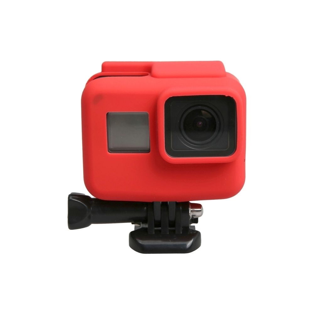 Wewoo - Coque rouge pour GoPro HERO5 Silicone Border Frame Mount boîtier de protection de de Shell - Caméras Sportives