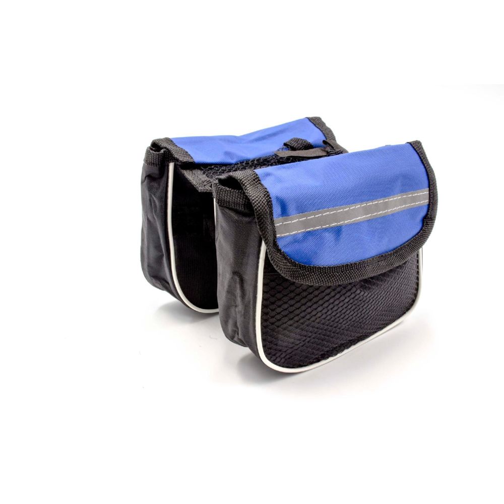 Vhbw - vhbw Sacoche de porte-bagages Sac pour vélo polyester bleu / noir - Vélo électrique