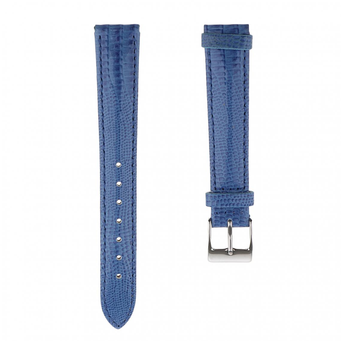 marque generique - bracelet de montre en cuir 12mm-20mm bracelet pour hommes femmes 20mm bleu - Accessoires montres connectées