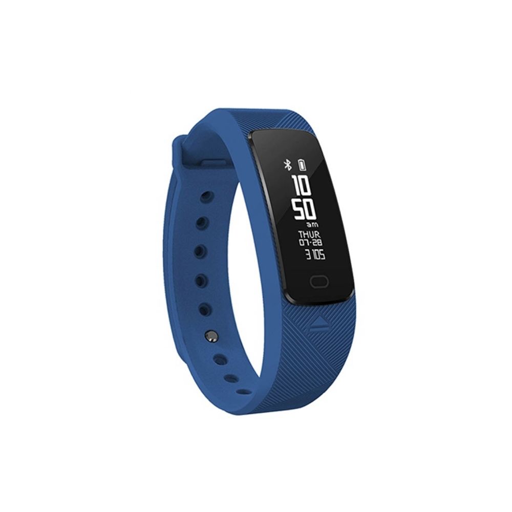 Wewoo - Bracelet connecté bleu Fitness Tracker Bluetooth 4.0 Smart Bracelet, IP67 imperméable à l'eau, les modes de sport de soutien / moniteur de fréquence cardiaque / de pression artérielle / de sommeil - Bracelet connecté