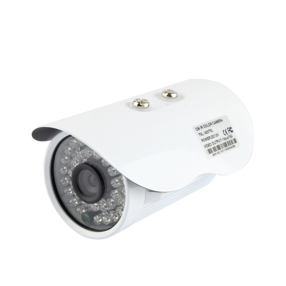 Wewoo - Caméra de sécurité CCD CMOS 420TVL 6mm Infrarouge Couleur Métallique avec 36 LED, IR Distance: 20m - Caméra de surveillance connectée
