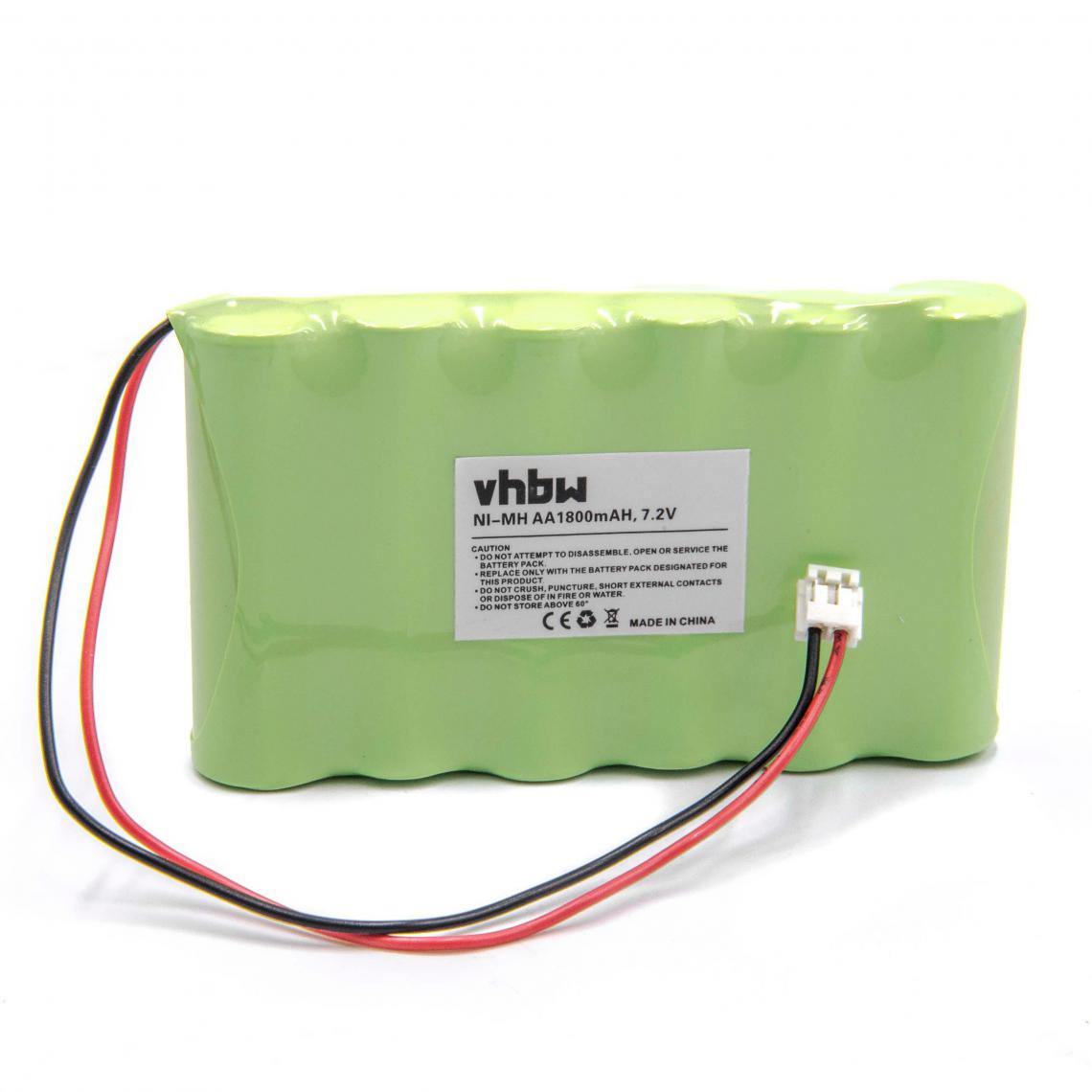 Vhbw - vhbw NiMH Batterie 1800mAh (7.2V) pour stimulateur musculaire Compex Fitness, Fitness Tens, Medicompex, Mi-Fitness Trainer, Mi-Sport 500, Sport 2, 3 - Autre appareil de mesure