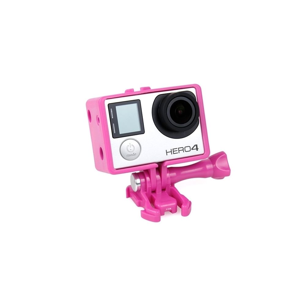 Wewoo - Cadre de protection Magenta pour GoPro Hero 4 / 3+ / 3 Boîtier de BacPac Frame - Caméras Sportives