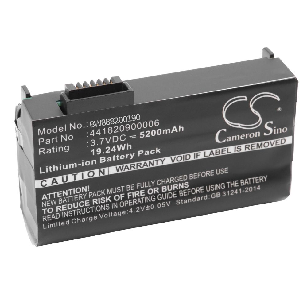 Vhbw - vhbw Li-Ion batterie 5200mAh (3.7V) pour scanner portable handheld Sokkia SHC-236, SHC-336 - Caméras Sportives
