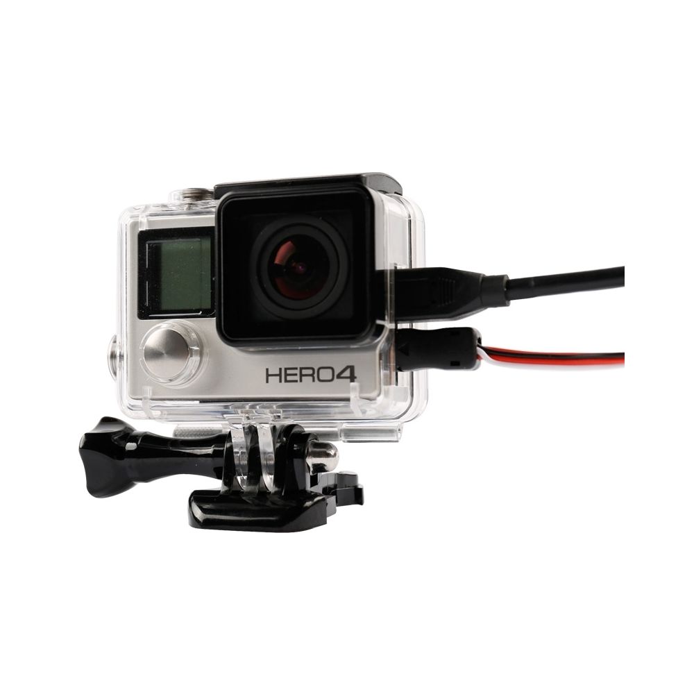 Wewoo - Pour GoPro HERO4 / 3+ Boîtier de protection du squelette ouvert côté avec lentille en verre - Caméras Sportives