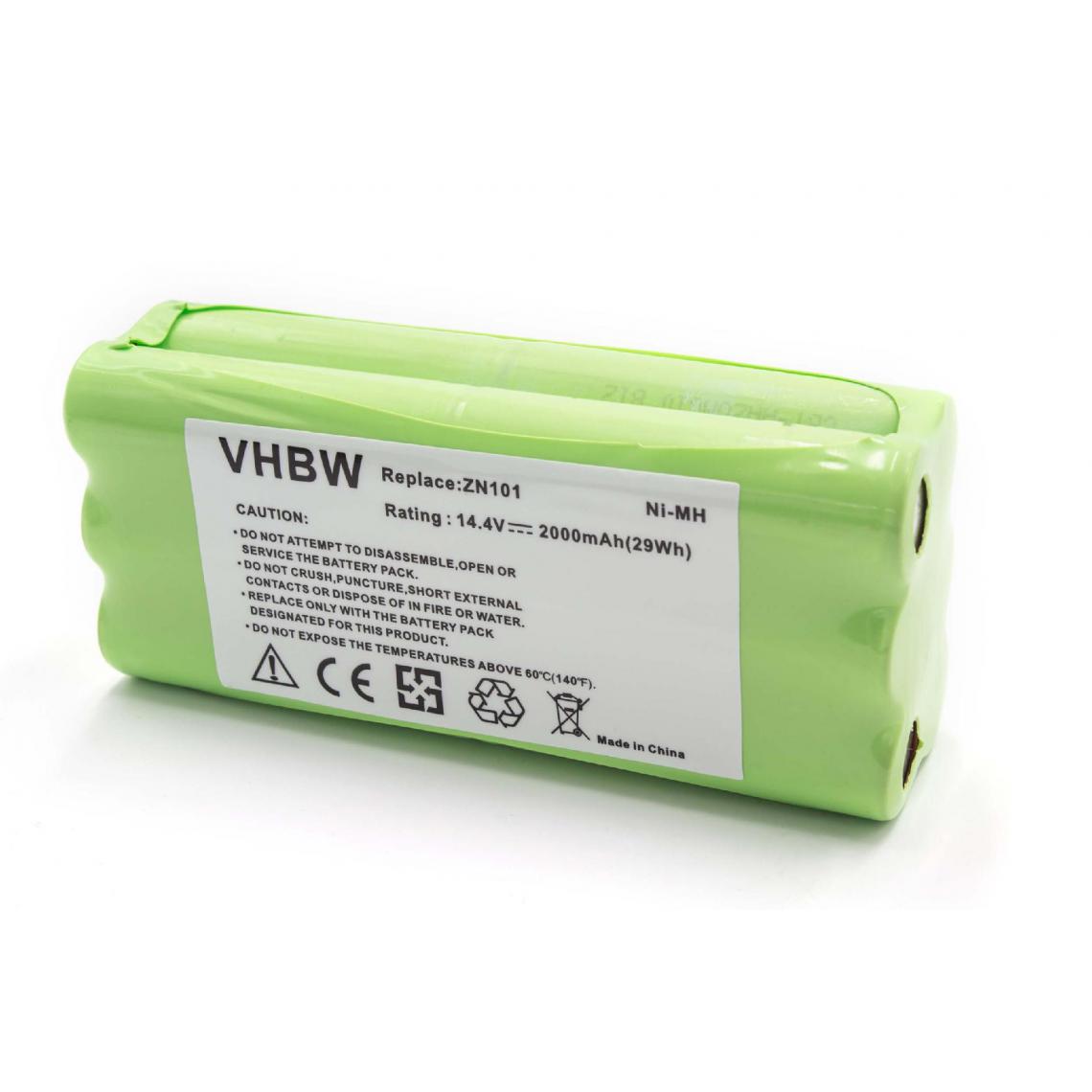 Vhbw - vhbw Batterie compatible avec Taurus Striker Mini Aspirador 079710, Striker Parqute Care aspirateur, robot électroménager (2000mAh, 14,4V, NiMH) - Accessoire entretien des sols