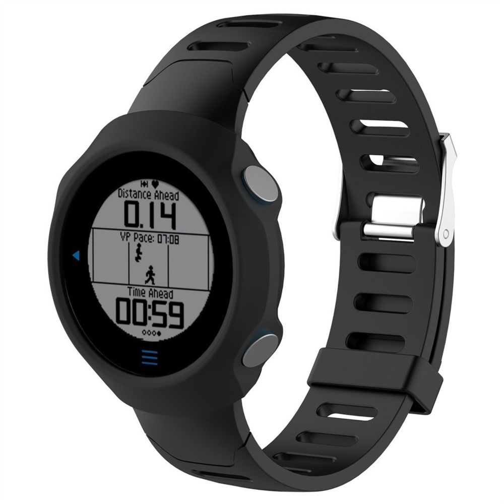 Wewoo - Protection écran Étui de en silicone Smart Watch pour Garmin Forerunner 610 Noir - Accessoires montres connectées