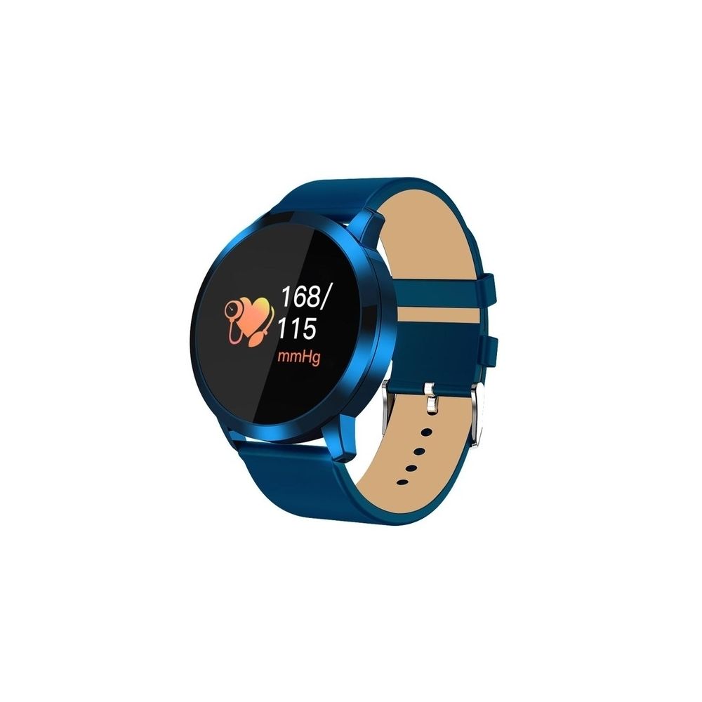 Wewoo - Montre connectée Smartwatch Écran couleur OLED, mode, intelligente IP67 étanche, moniteur de fréquence cardiaque, pression artérielle / oxygène / fitness (bleu) - Montre connectée